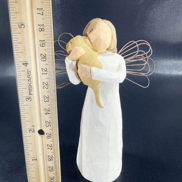 Vintage 1999 Willow Tree Angel Figurine Angel Of Friendship Resin Figure Demdaco - Picture 5 of 8